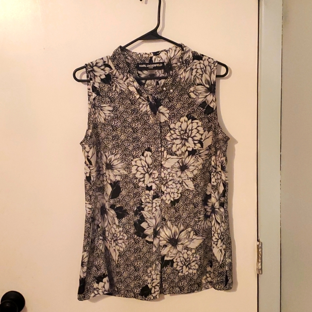 Karl Lagerfeld sleeveless blouse